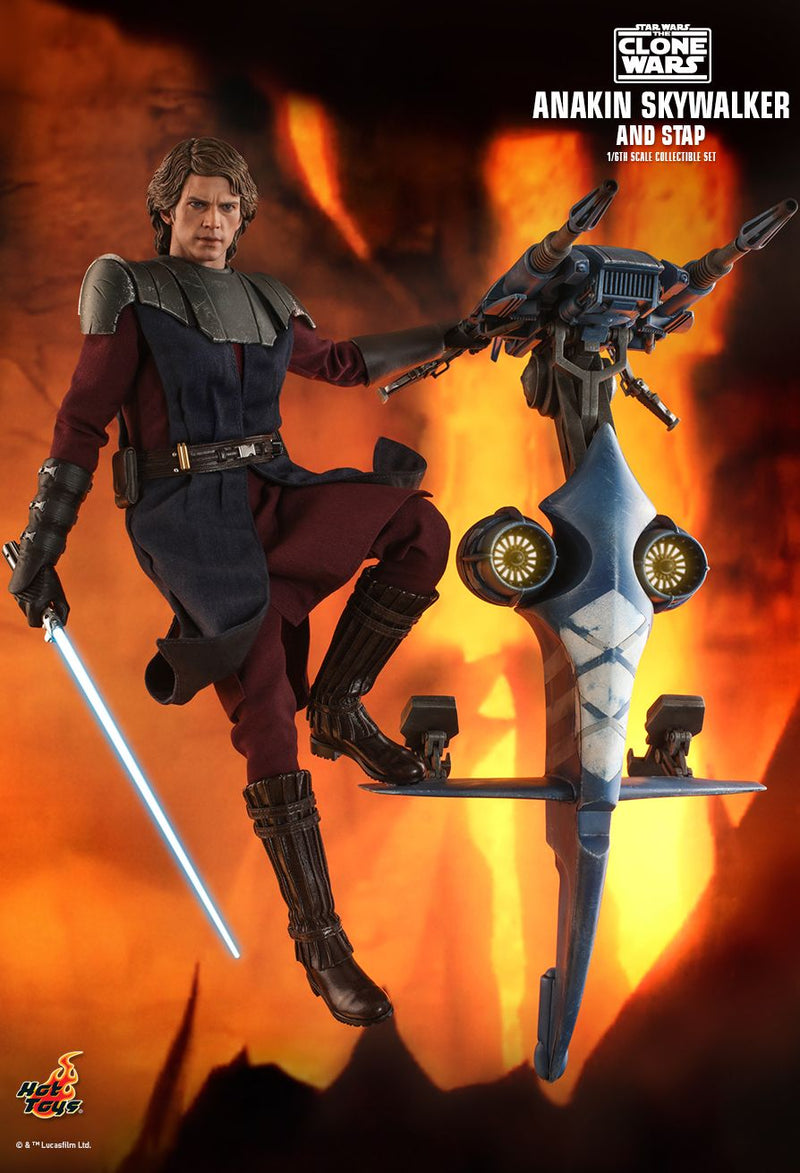 Load image into Gallery viewer, Star Wars: The Clone Wars - Anakin Skywalker &amp; STAP - MINT IN BOX
