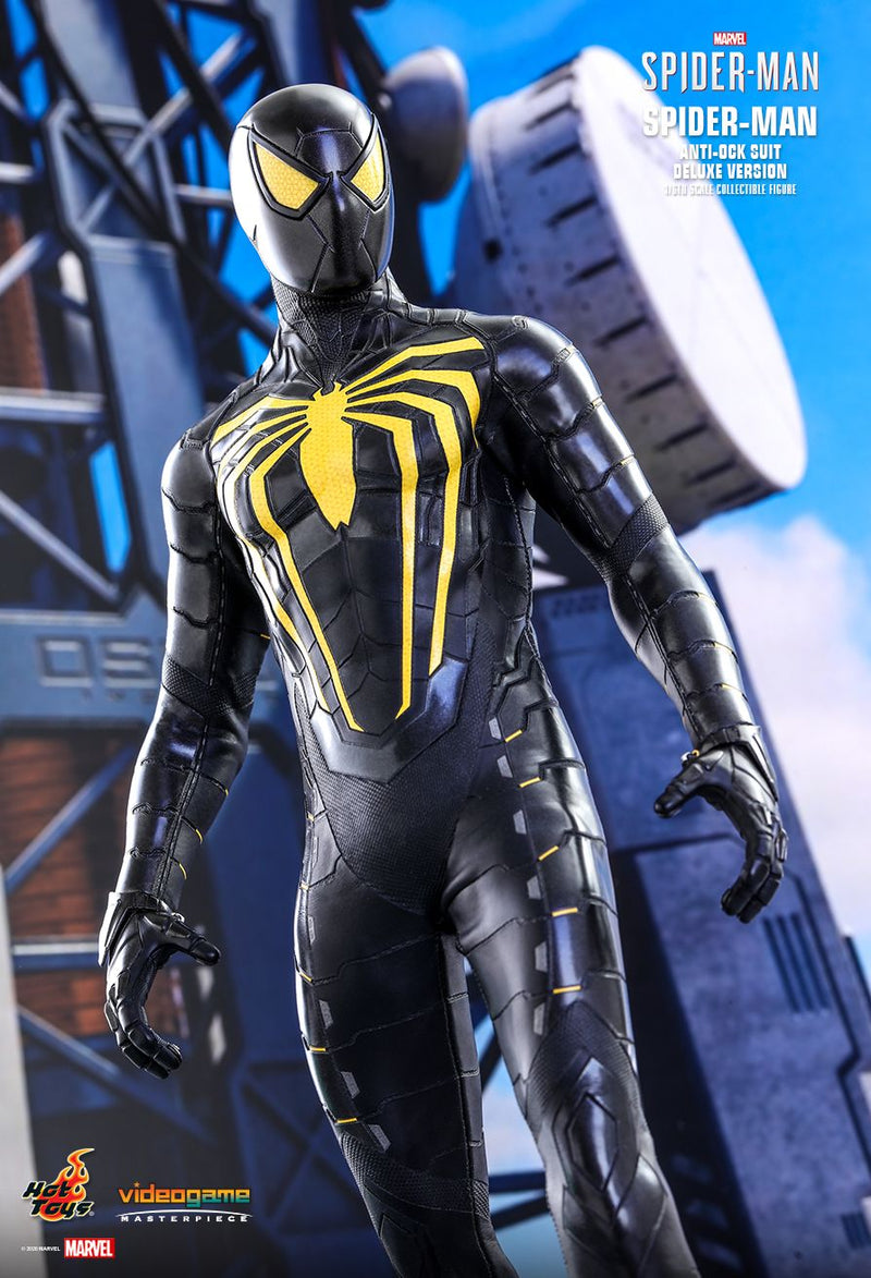 Load image into Gallery viewer, Marvel&#39;s SpiderMan - Anti-Ock Suit Deluxe - MINT IN BOX
