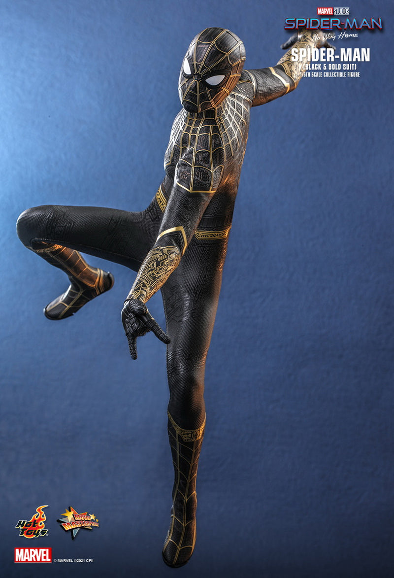 Load image into Gallery viewer, Spider-Man: No Way Home - Spider-Man Black &amp; Gold Suit - MINT IN BOX
