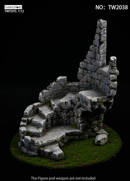 1/12 - Castle Ruin Diorama Base Figure Stand - MINT IN BOX