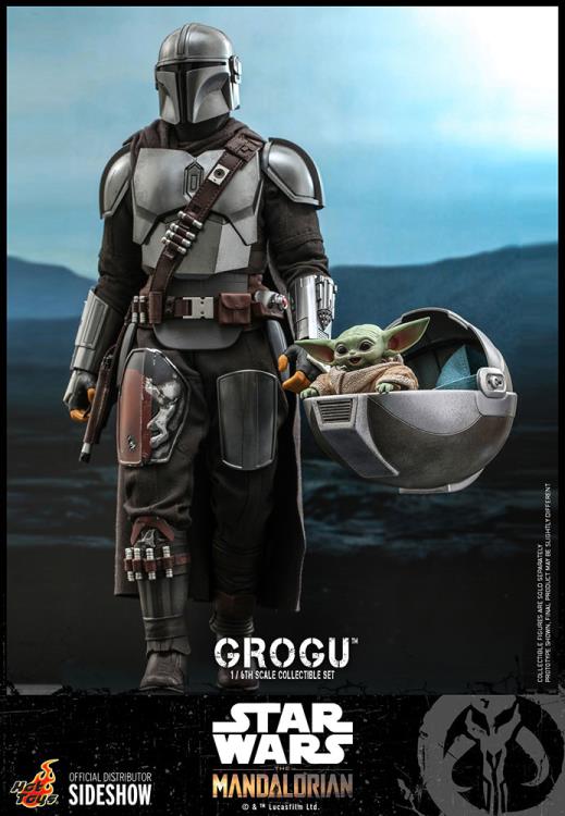Load image into Gallery viewer, Star Wars Grogu - Grogu w/Crate &amp; Stand
