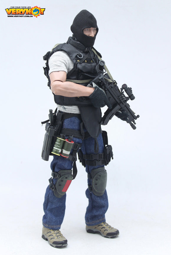 Load image into Gallery viewer, SDU 2.0 - Breacher - Black &amp; Gray Gloves
