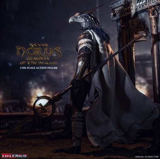 Horus Guardian of Pharaoh - Silver - Falcon Open Mouth Head Sculpt