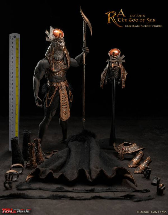 Ra God of Sun - Golden - Black Male Seamless Body w/Metal Skeleton