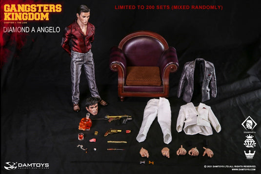 Gangsters Kingdom Angelo - Male Head Sculpt w/Slicked Back Hair