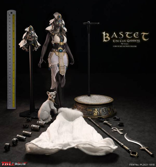 Bastet The Cat - White Ver. - White Female Long Skirt