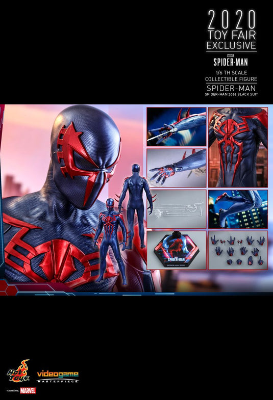 Spider-Man 2099 - Black Suit - Male Masked Head Sculpt