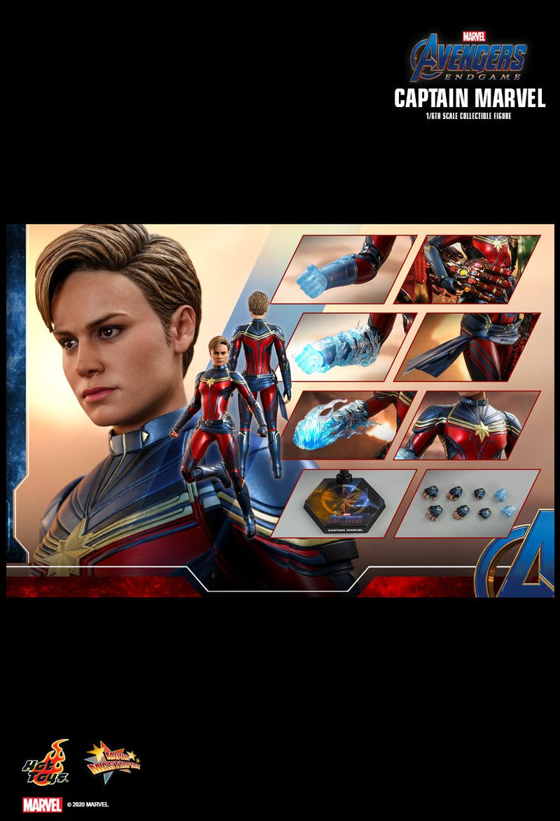 Load image into Gallery viewer, Avengers Endgame Captain Marvel - Female Blue Hand Set w/Gauntlets
