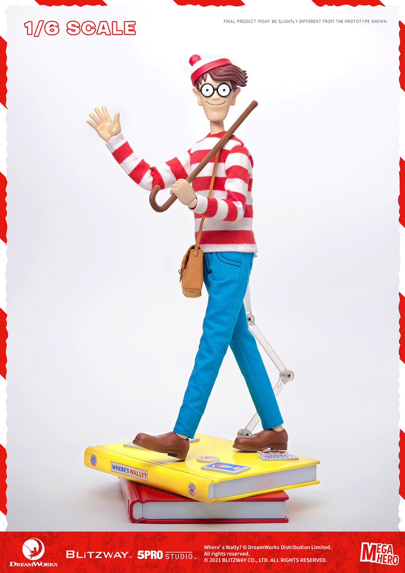 Load image into Gallery viewer, Where&#39;s Wally - Male Base Body w/Head Sculpt, Glasses &amp; Hand Set
