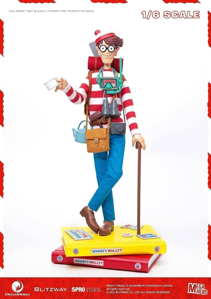 Load image into Gallery viewer, Where&#39;s Wally - Rotating Base Figure Stand w/Accessory Set
