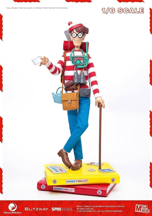 Where's Wally - Rotating Base Figure Stand w/Accessory Set