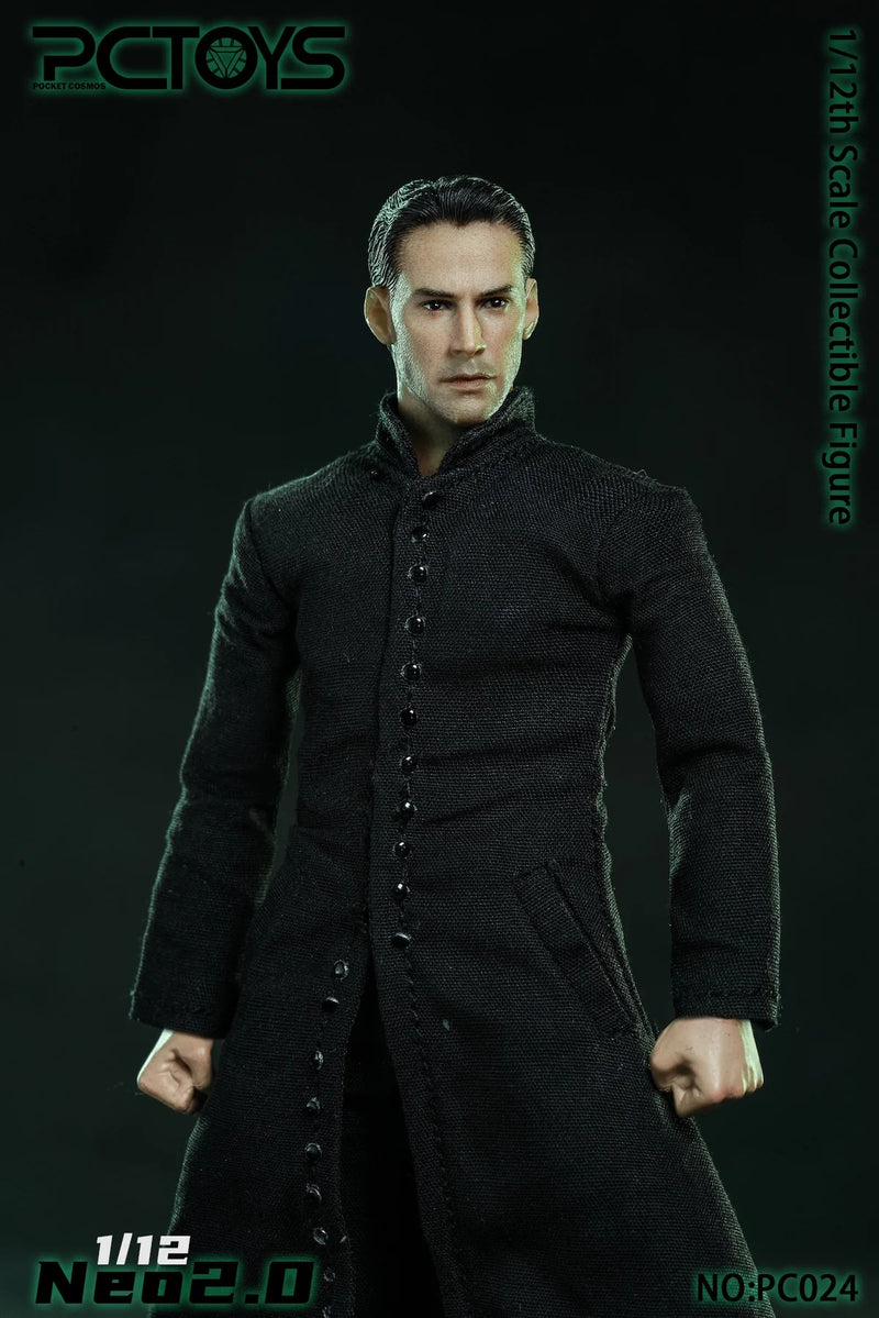 Load image into Gallery viewer, 1/12 - The Matrix - Neo - Male Body w/Trench Coat, Boots &amp; Hands
