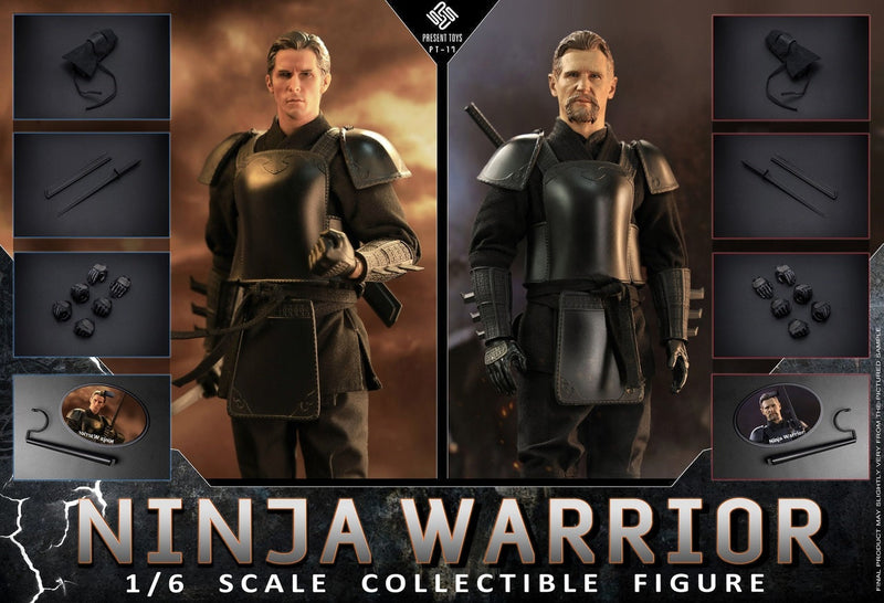 Load image into Gallery viewer, Ninja Warrior - Black Armored Gauntlets
