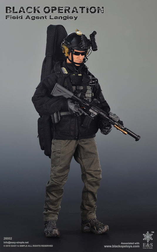 Black Operation - Field Agent - Black & Orange Harness