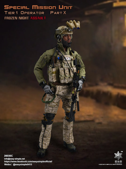 SMU Frozen Night Assault - AOR1 Combat Pants w/Green Belt
