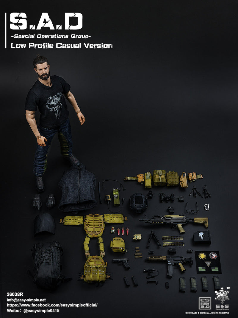 Load image into Gallery viewer, S.A.D. Low Profile - Black Pistol w/FDE Tan Holster Set
