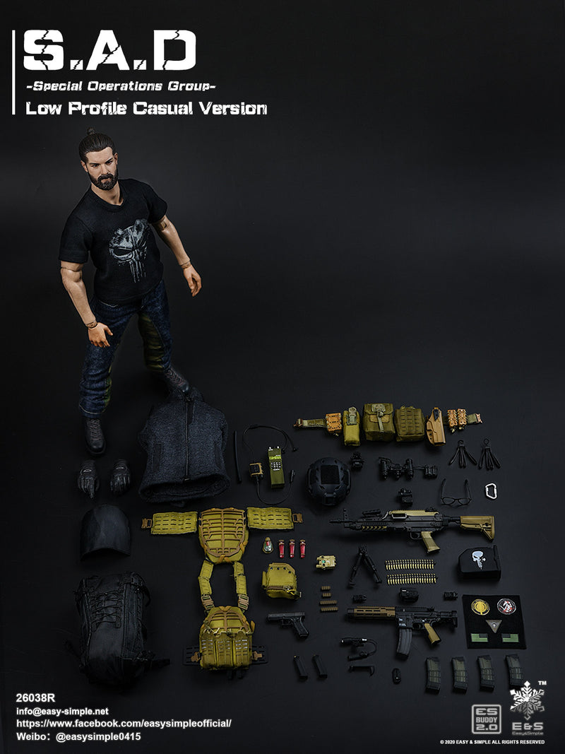 Load image into Gallery viewer, S.A.D. Low Profile - Complete Male Base Body w/Head Sculpt
