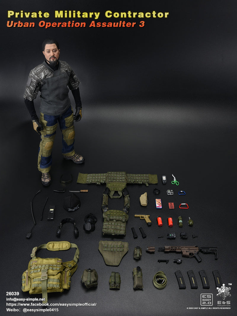 Load image into Gallery viewer, Urban Operation PMC - Male Base Body w/Head Sculpt &amp; Man Bun
