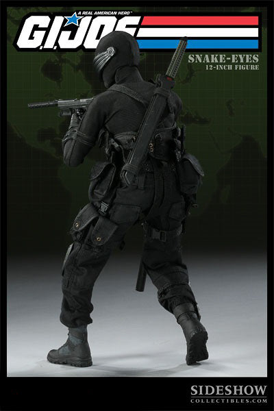 GI JOE - Snake Eyes - Black Action Pose Boots (Peg Type)