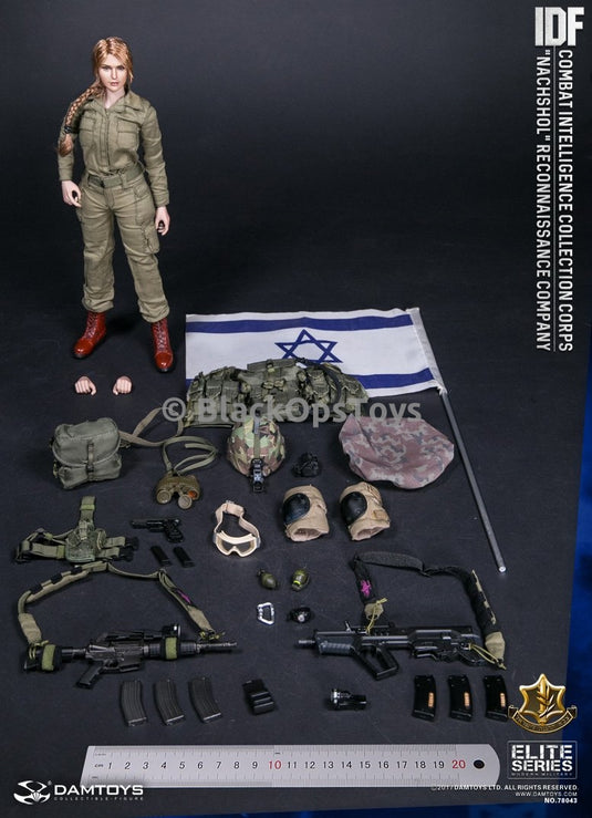 Israeli IDF Combat Intelligence Collection Corps Female Nachshol Israel Flag