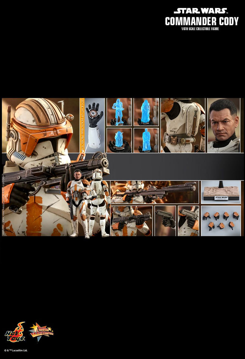 Load image into Gallery viewer, Star Wars - Commander Cody - LED-Light Up Arm w/Hologram Figures
