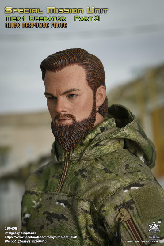 SMU Part XI Quick Response Force - Male Beard Head Sculpt
