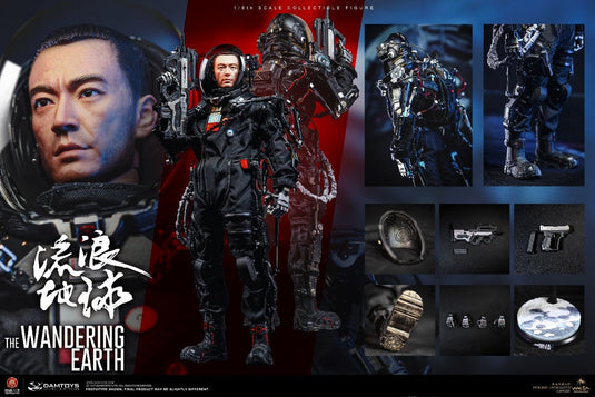 The Wandering Earth - Black Armored Boots (Peg Type)