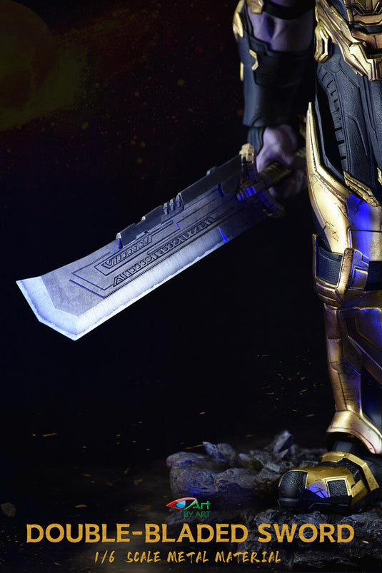 Metal Double-Bladed THANOS Sword - MINT IN BOX