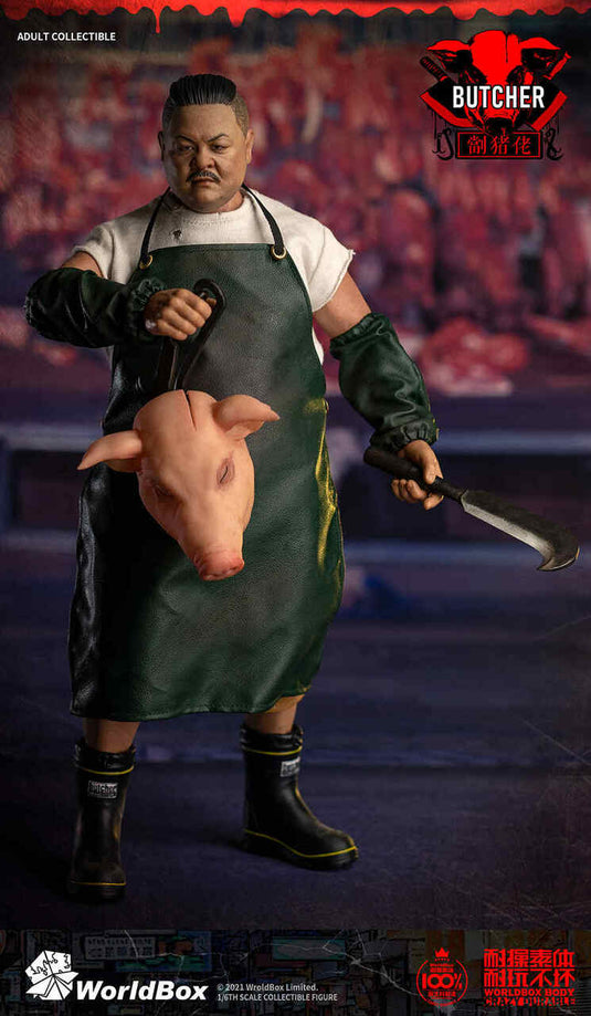 Downtown Union Butcher - Dark Green Apron w/Arm Covers