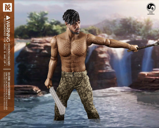 Black Panther Kill Monger - Blue Shirt w/Camo Pants & Chest Armor & Boots