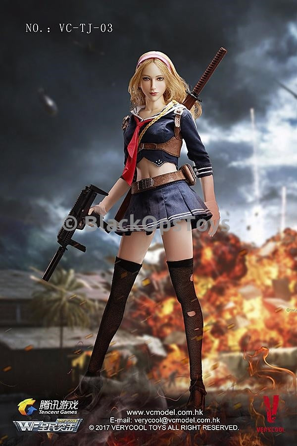 Load image into Gallery viewer, Blade Girl 1/6 Scale Female &quot;Baby Doll&quot; Base Body w/Stockings
