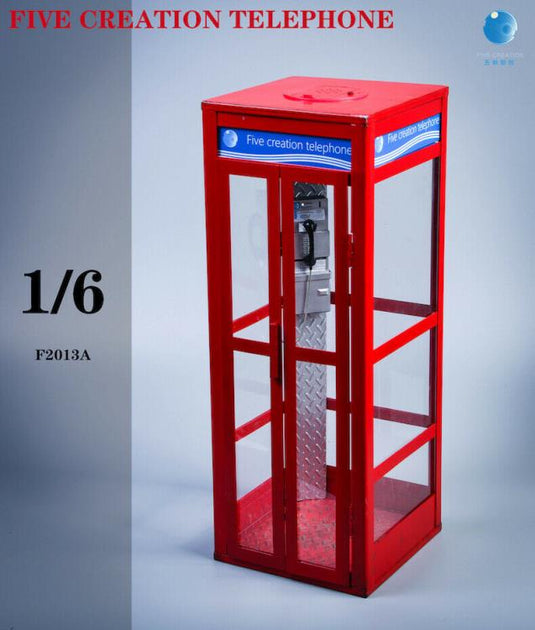 Light-Up Red Telephone Booth - MINT IN BOX