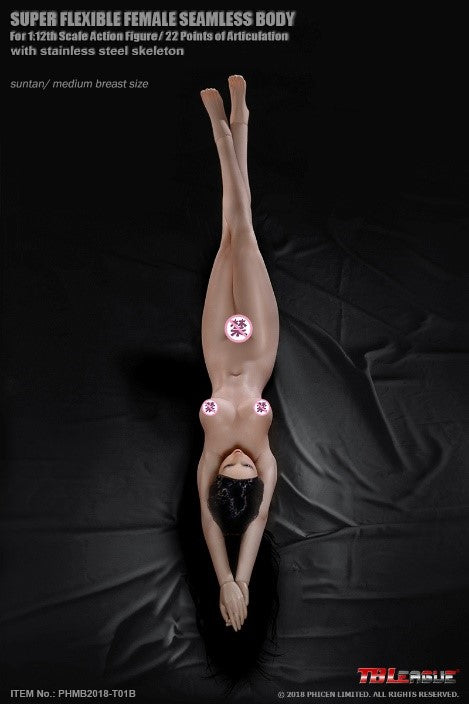 Load image into Gallery viewer, 1/12 Scale - Suntan Super Flexible Female Seamless - MINT IN BOX
