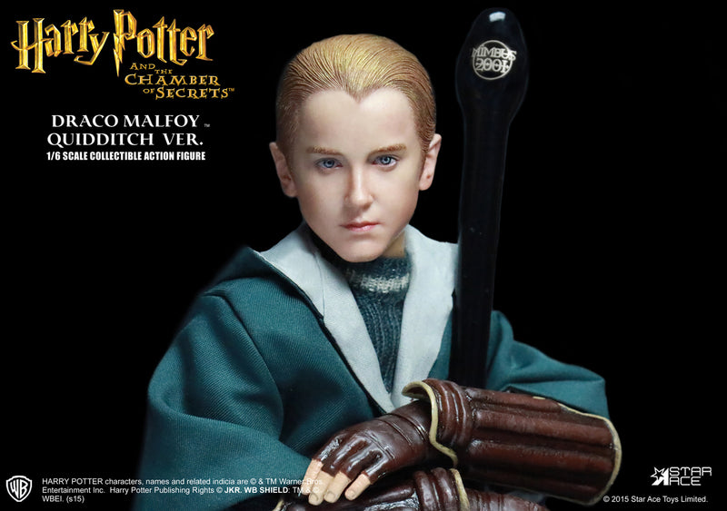 Load image into Gallery viewer, Harry Potter - Draco Malfoy - Base Stand w/Nimbus 2001 Broomstick
