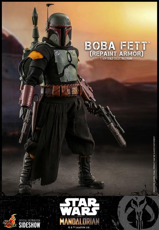 Load image into Gallery viewer, Star Wars - Boba Fett (Repaint) - Helmeted Head Sculpt w/Inner Detail
