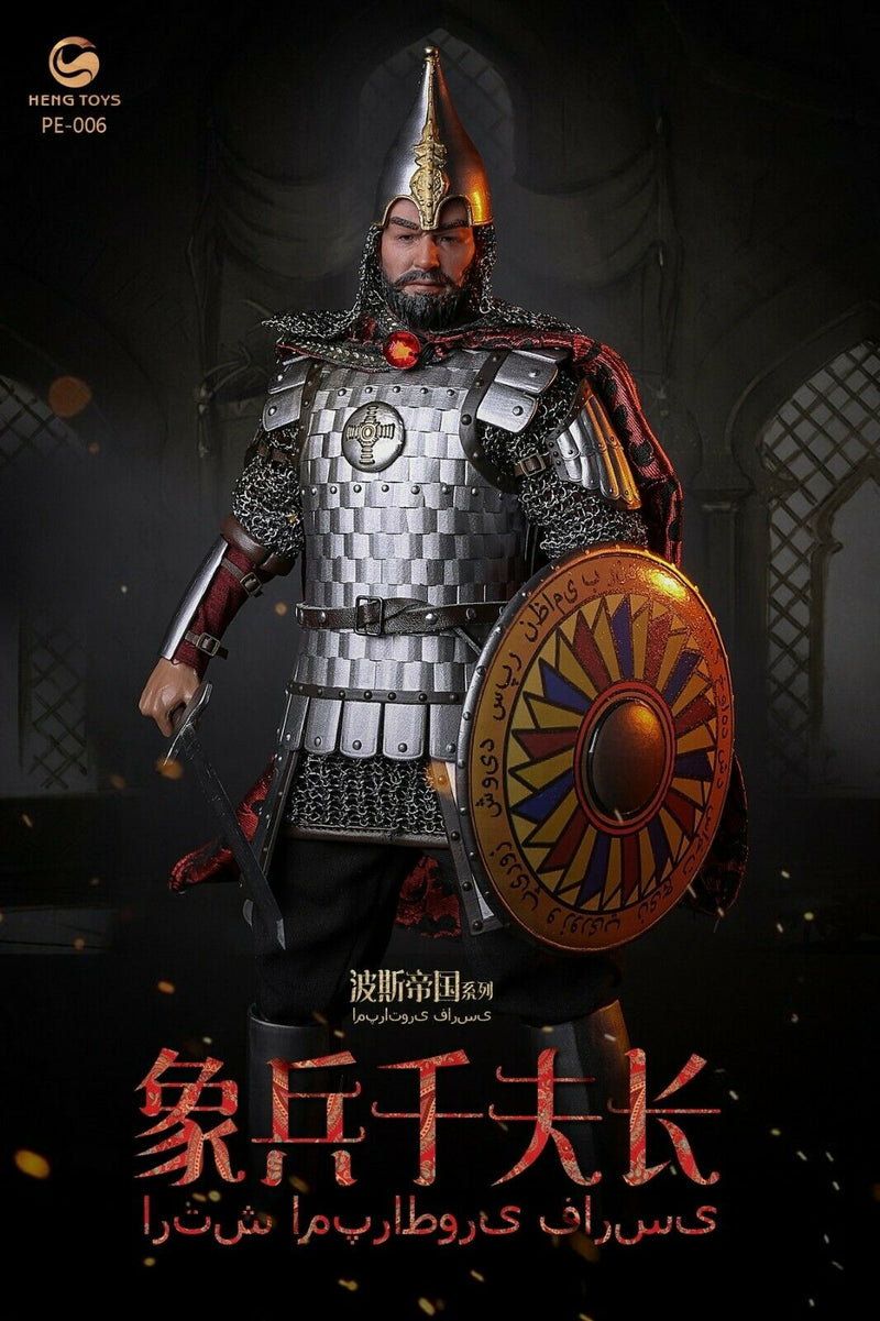 Load image into Gallery viewer, Elephant Soldier Commander - Arabic Shield &amp; Metal Mace
