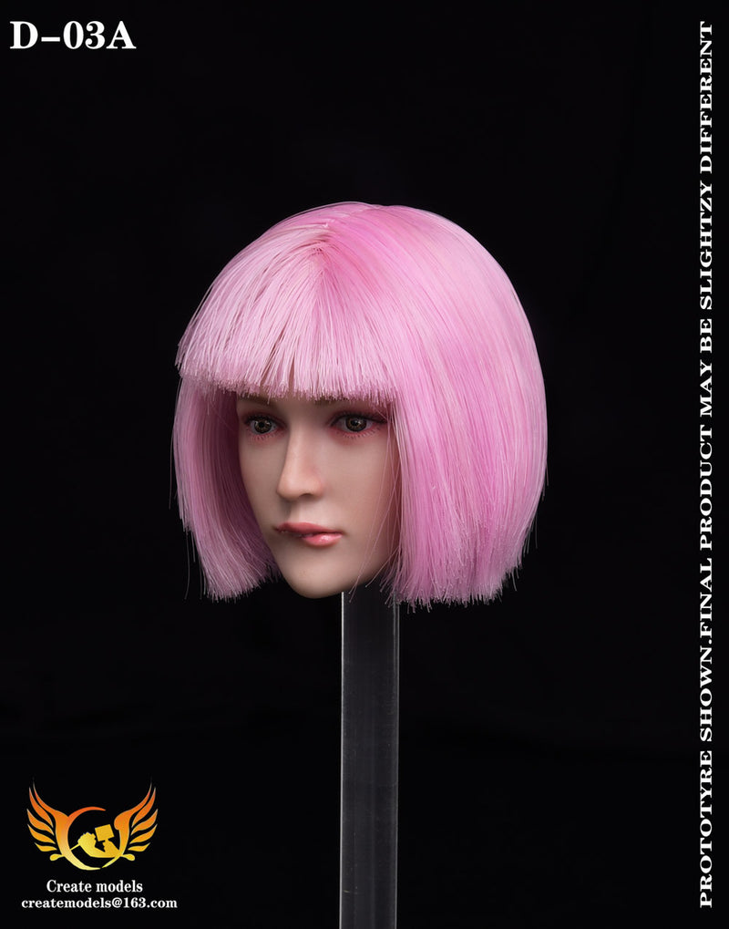 Load image into Gallery viewer, Sexy Female Pink Hair Head Sculpt - MINT IN BOX
