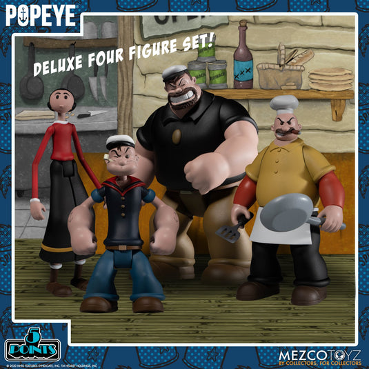 1/12 - 5-Point Popeye Deluxe Box Set - MINT IN BOX