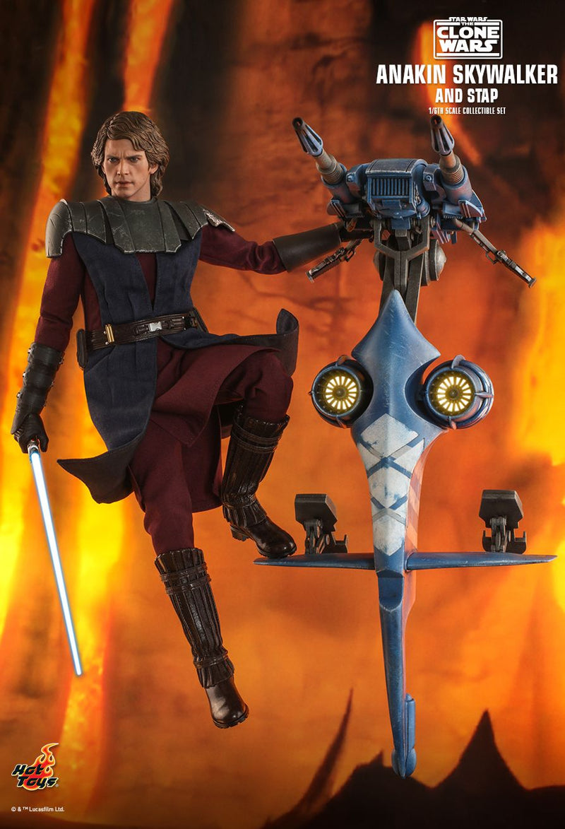 Load image into Gallery viewer, Star Wars: The Clone Wars - Anakin Skywalker &amp; STAP - MINT IN BOX
