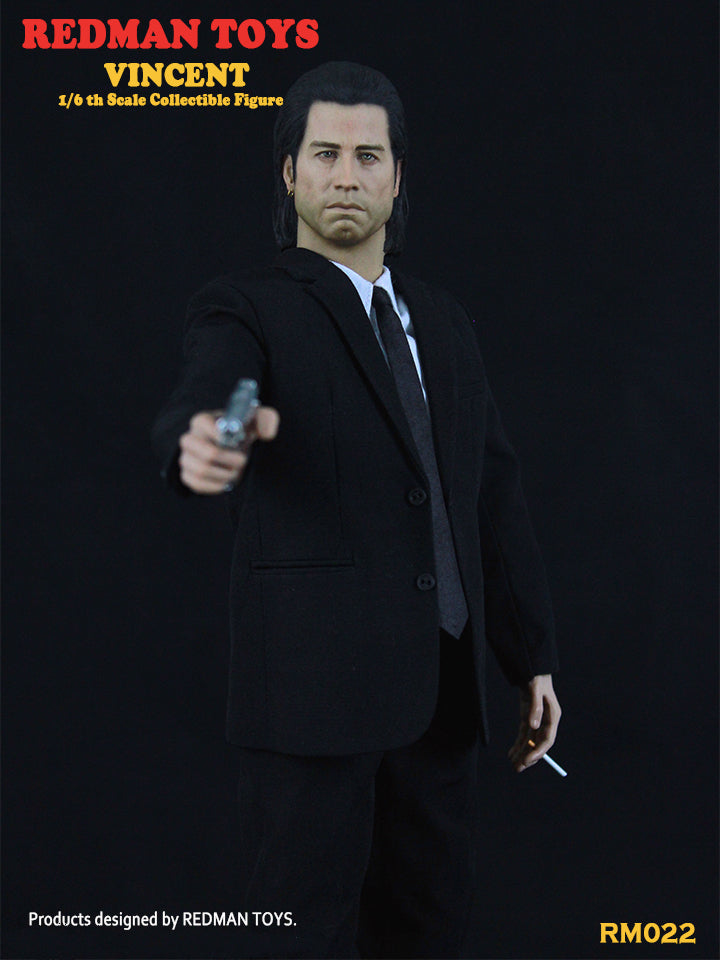 Load image into Gallery viewer, Vincent John Travolta Pulp Fiction Head Sculpt
