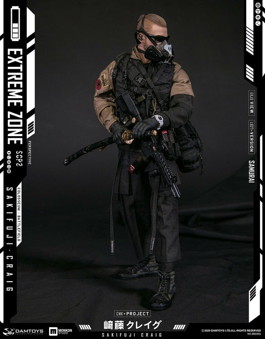 Extreme Zone Samurai Craig - Black & White Gas Mask