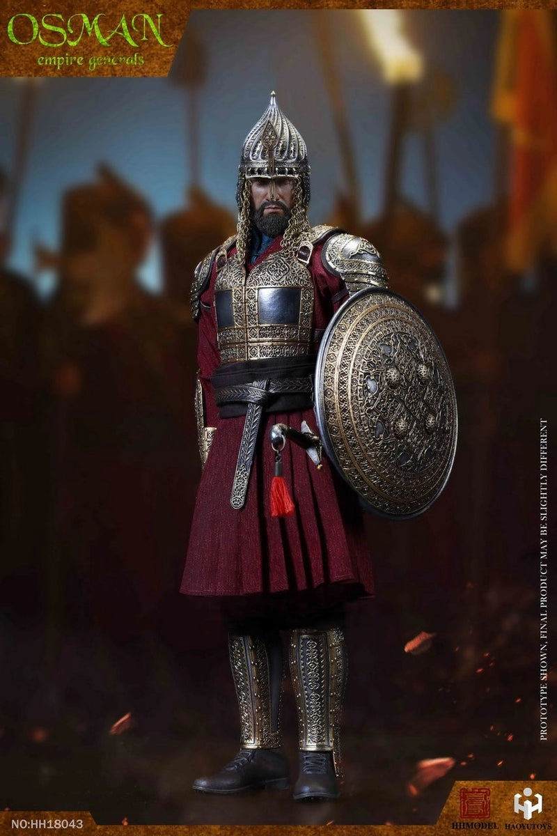 Load image into Gallery viewer, Ottoman Empire General - Metal Silver &amp; Gold Like Leg Armor
