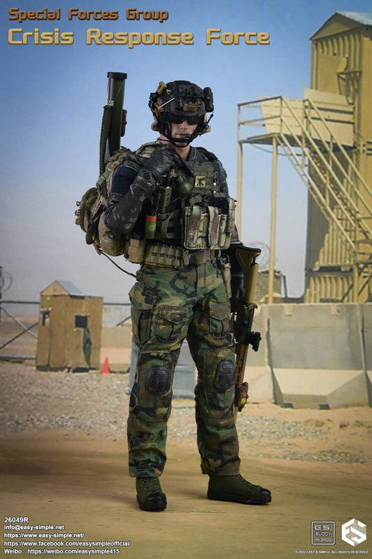 Crisis Response Force - Green Combat Shoes (Peg Type)