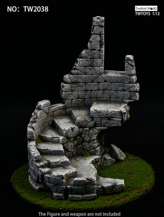 1/12 - Castle Ruin Diorama Base Figure Stand - MINT IN BOX