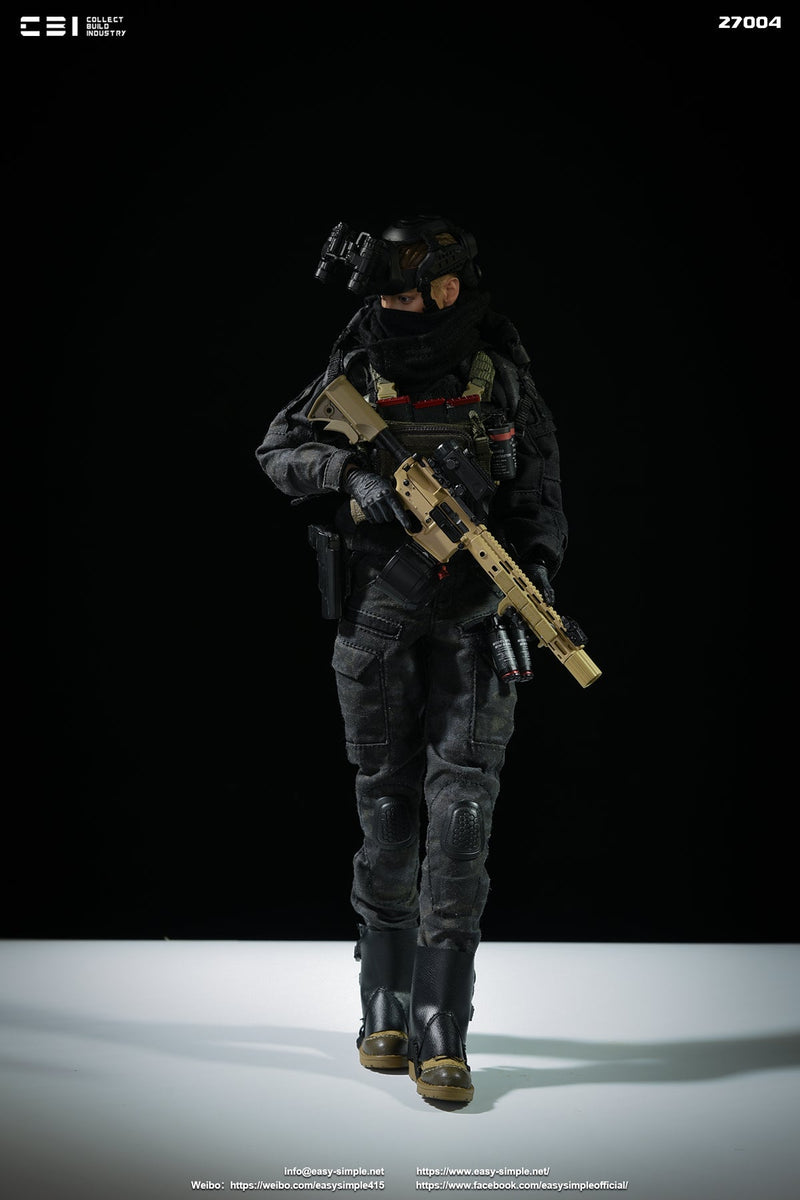 Load image into Gallery viewer, Task Force 58 CPO Erica Storm - Black &amp; Red 5.56 Drum Magazine
