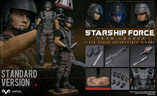 Starship Force Team Leader - Black Neck Collar