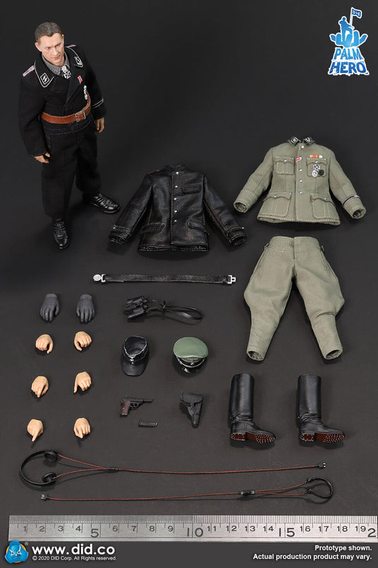 1/12 - WWII German - Male Base Body w/Head Sculpts & Hands