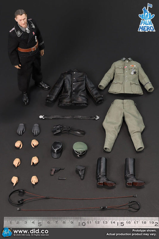 1/12 - WWII German - Male Base Body w/Head Sculpts & Hands Type 2