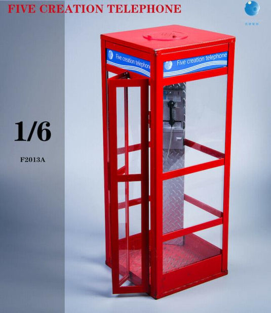Light-Up Red Telephone Booth - MINT IN BOX