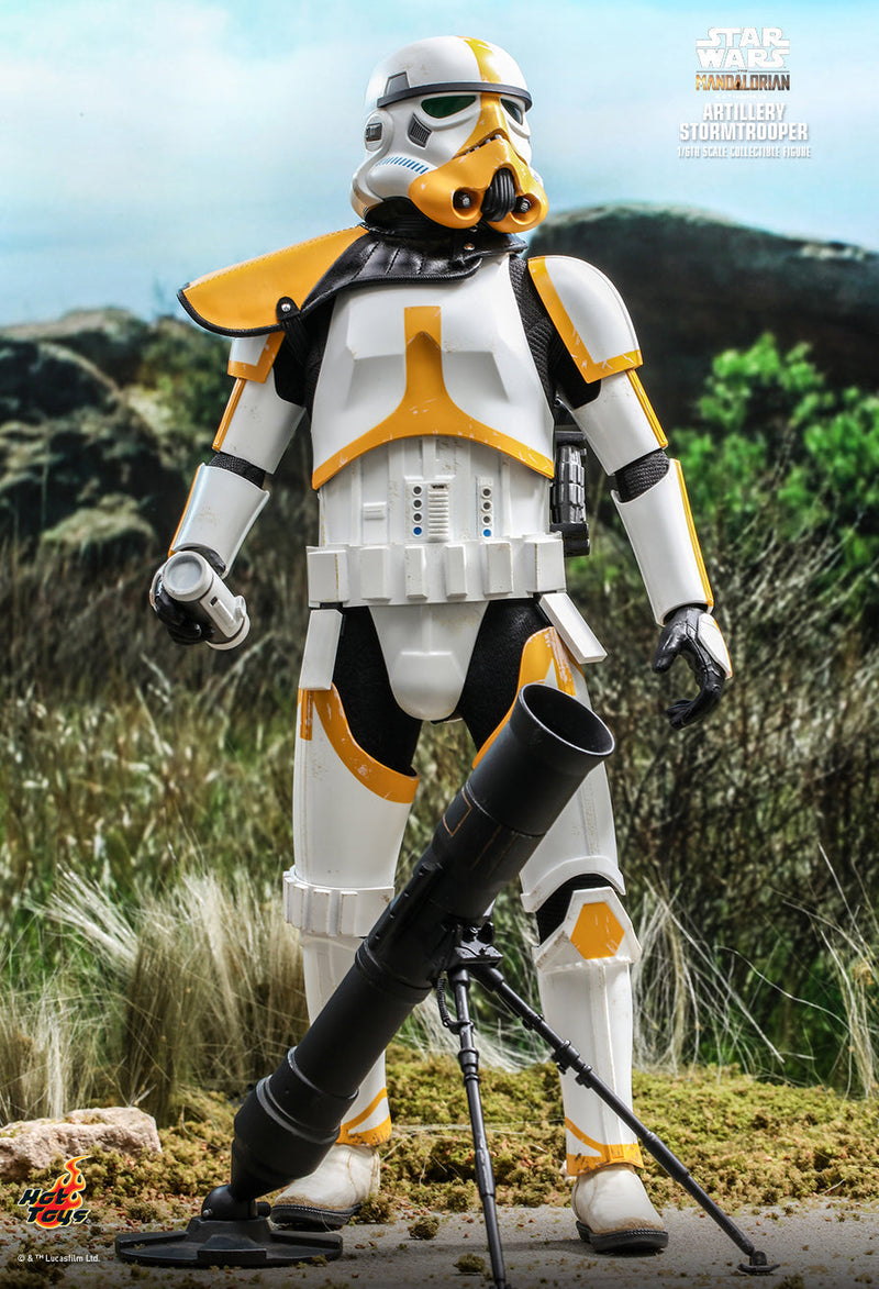 Load image into Gallery viewer, Star Wars Artillery Stormtrooper - White &amp; Yellow Arm Armor
